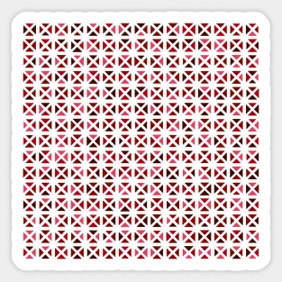 Rounded Triangle Pattern (Red) Sticker